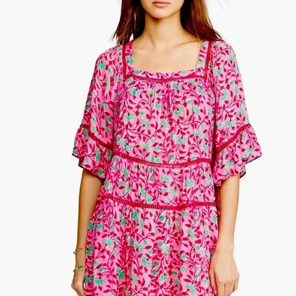 NWT Playa Lucila Floral Dress Pink - Picture 2 of 14